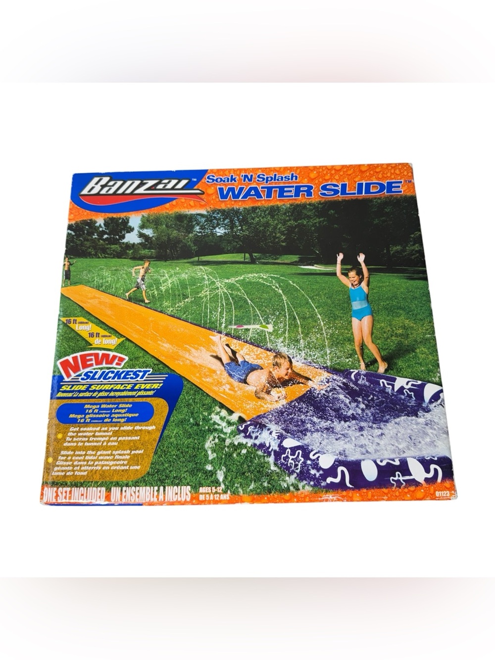 NEW 16 Ft Long Banzai Speed Blast Water Slide